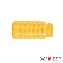 AIRCRAFT Plastic Breather Silencer 3/8' M Orange